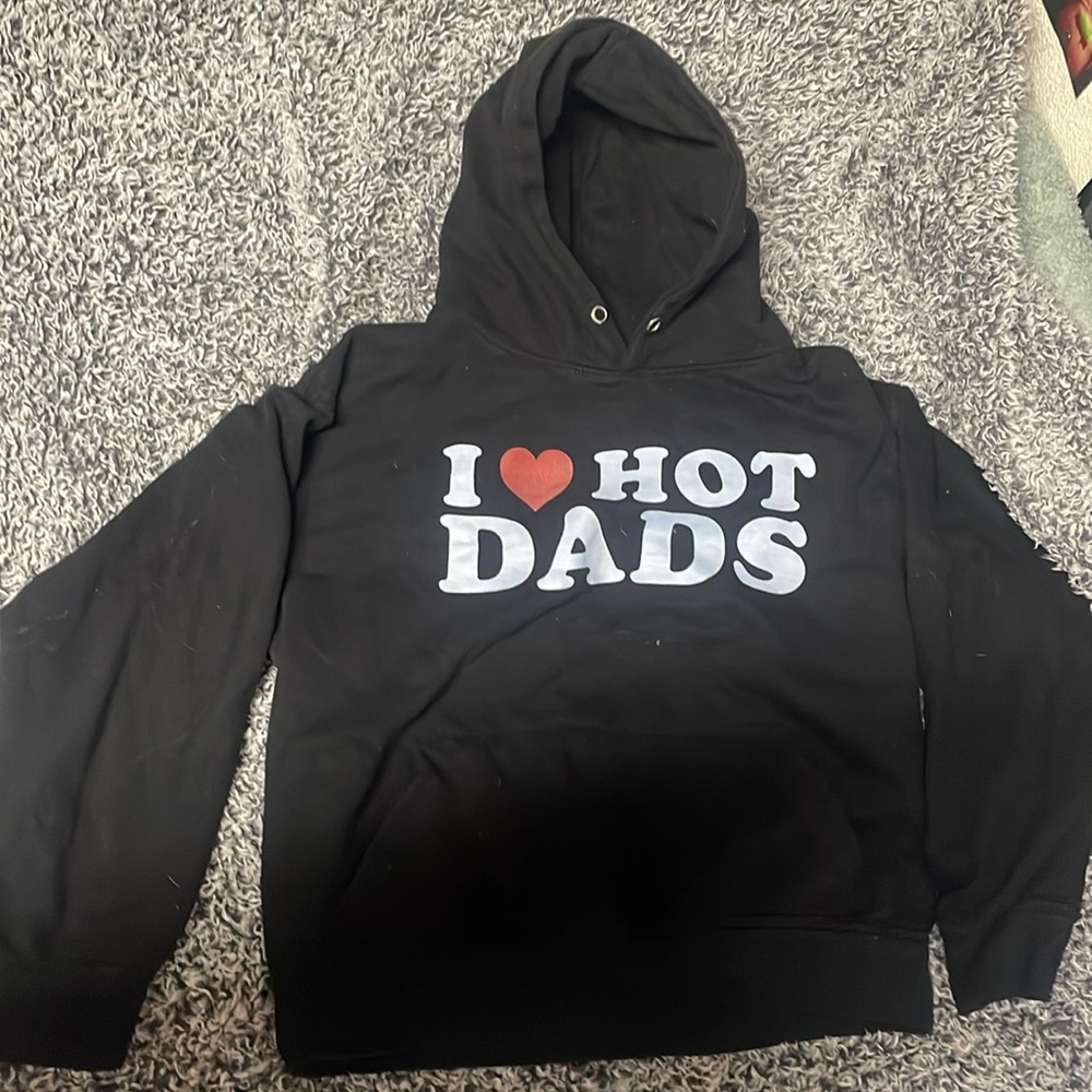 I ❤️ hot dads hoodie